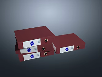 Modern folder file bag file folder file bag 3d model