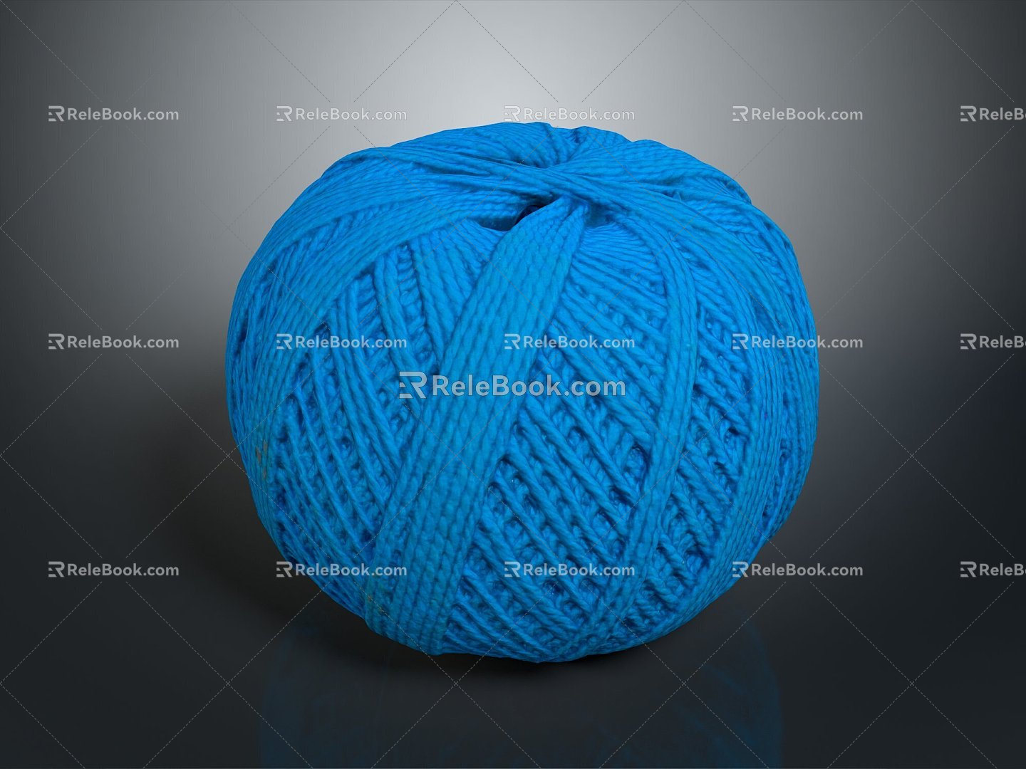 Wool ball Wool ball Spool yarn ball 3d model