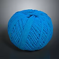 Soft Blue Round Knitted Yarn Ball For Home Daily Life Supplies Accessory