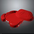 Red Crab Character Shaped Plate With Lid And White Googly Eyes Design