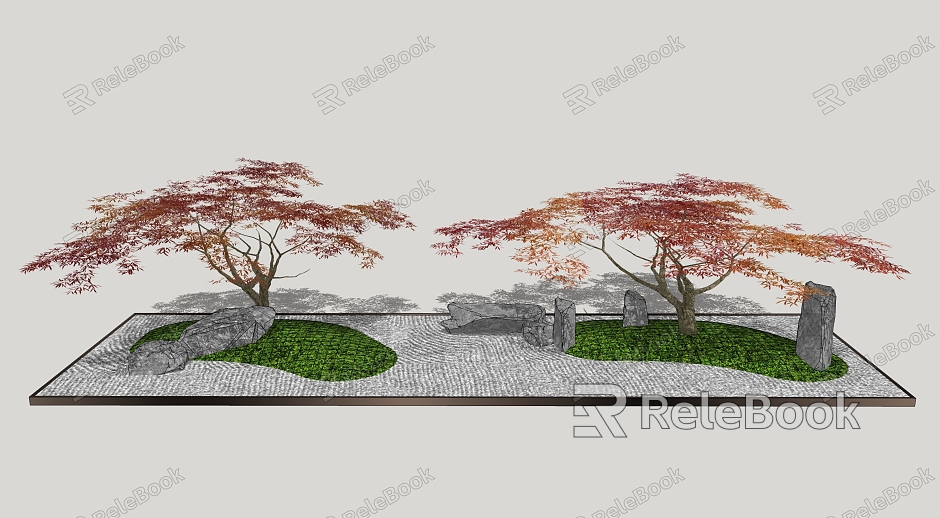 Modern Tree Red Maple model