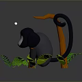 Monkey Cartoon Monkey Anime Monkey Stylized Monkey Fantasy Style Monkey Toy 3d model