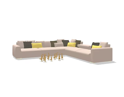 Multiplayer Sofa 3d model