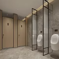 Modern toilet partition 3d model