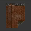 Traditional Log Cabin With Red Tile Roof Wooden Balcony And Porch Structure Design