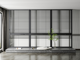 modern venetian blinds floor blinds 3d model