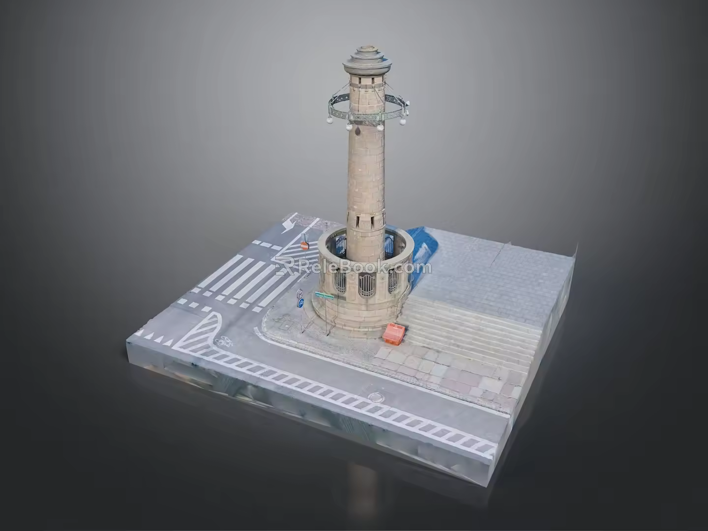 Tower defense sentry tower air defense watchtower observatory tower loft 3d model
