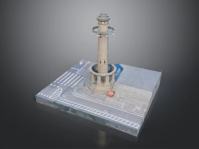 Tower defense sentry tower air defense watchtower observatory tower loft 3d model