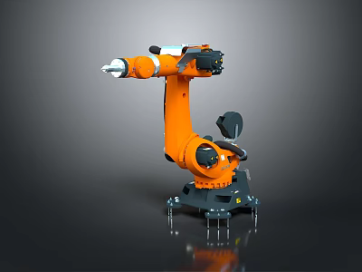 Futuristic Robotic Arm Game Movie Character with Mechanical Design and Action Elements 3d model