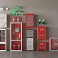 Fire Safety Equipment Including Fire Extinguishers Hydrant Cabinets Emergency Lights And Alarm Buttons