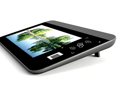 Modern Court House Architecture with Glass Facade and Front Entrance Steps 3d model