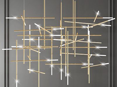 Modern chandelier 3d model