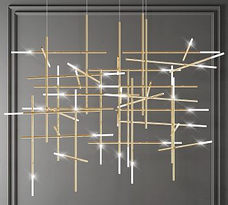 Modern chandelier 3d model