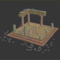Columns Stone Columns Stone Columns Old Columns Roman Columns Roman Columns Classical Columns Greek Columns 3d model