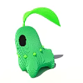 Adorable Green Cartoon Decorative Ornament Set With Leaf And Dots For Home Decoration