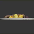 Delicious Grilled Sausage Served With Roasted Potatoes And Red Cabbage On Plate