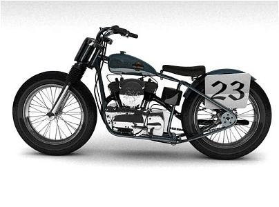 Harley Motorcycle 3d model