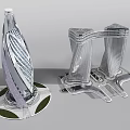 Modern Skyscrapers Featuring Twisted Design And Twin Connected Towers Unique Architecture
