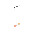 Modern Luxurious Spherical Pendant Lights With Metallic Reflective Surface For Interior Decor