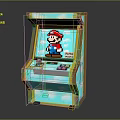 Modern game machine Mario arcade game machine home game machine Nintendo game machine 3d model