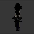 Modern Tactical Sniper Rifle With Scope Tan Black Finish And Precision Design