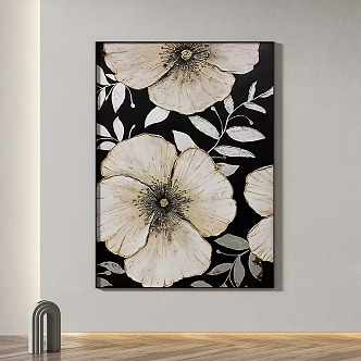 Simple abstract decorative painting 3d model