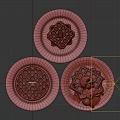 Waffles Cookies Breakfast Food 3d model