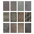 Square Rugs With Various Patterns And Modern Designs For Home Decor 3d model
