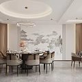 New Chinese Restaurant Room Box 3d model