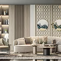 Modern Sofa Coffee Table Combination Sofa Coffee Table 3d model