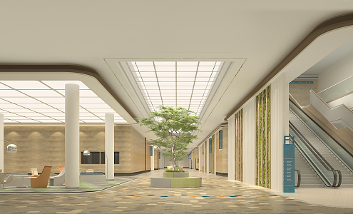 Modern Hospital Hall Maternity and Infant Hospital 3d model