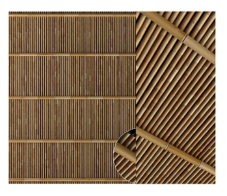 Bamboo ceiling 3d model