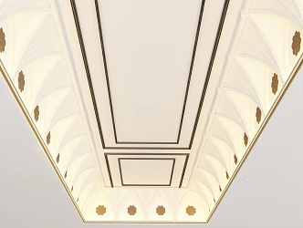 European-style ceiling 3d model