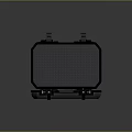 Open Tactical Weapon Case With Various Gun Components Tools And Accessories 3d model