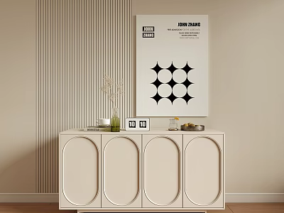 French Entrance Cabinet 3d model