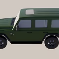 Green Vintage SUV With Hardtop Exterior And Classic Off Road Design