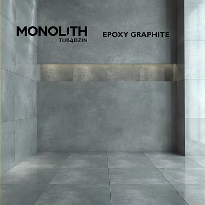 Modern Monolith Epoxy Graphite Tubazin Component For Interior Wall Design 3d model