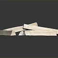 Plant Derived Light Colored Wooden Blocks With Textured Surfaces On Gray Background
