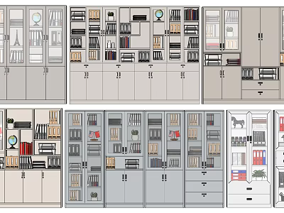 Modern File Cabinet Tin Cabinet File Cabinet 3d model