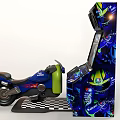 Arcade Coin Bike Game 3d model