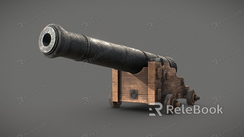 old naval cannon model