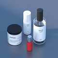 Elegant Meraki Cosmetics Collection With Perfume Bottles Skincare Jars And Spray Vials