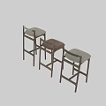 Stylish Wooden Bar Stools With Leather And Fabric Seats Modern Design