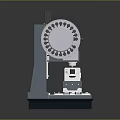 Industrial Rotary Processing Machine With Circular Drum And Stable Base Structure