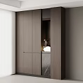 Modern Entryway And Side Cabinet Design With Wooden Finish And Sleek Storage