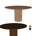 HERMES modern dining table solid wood dining table 3d model