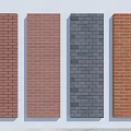 Building Exterior Wall Design With Different Color Brick Wall Texture Samples