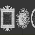 Vintage Decorative Mirrors With Ornate Carved And Wooden Frames In Different Styles
