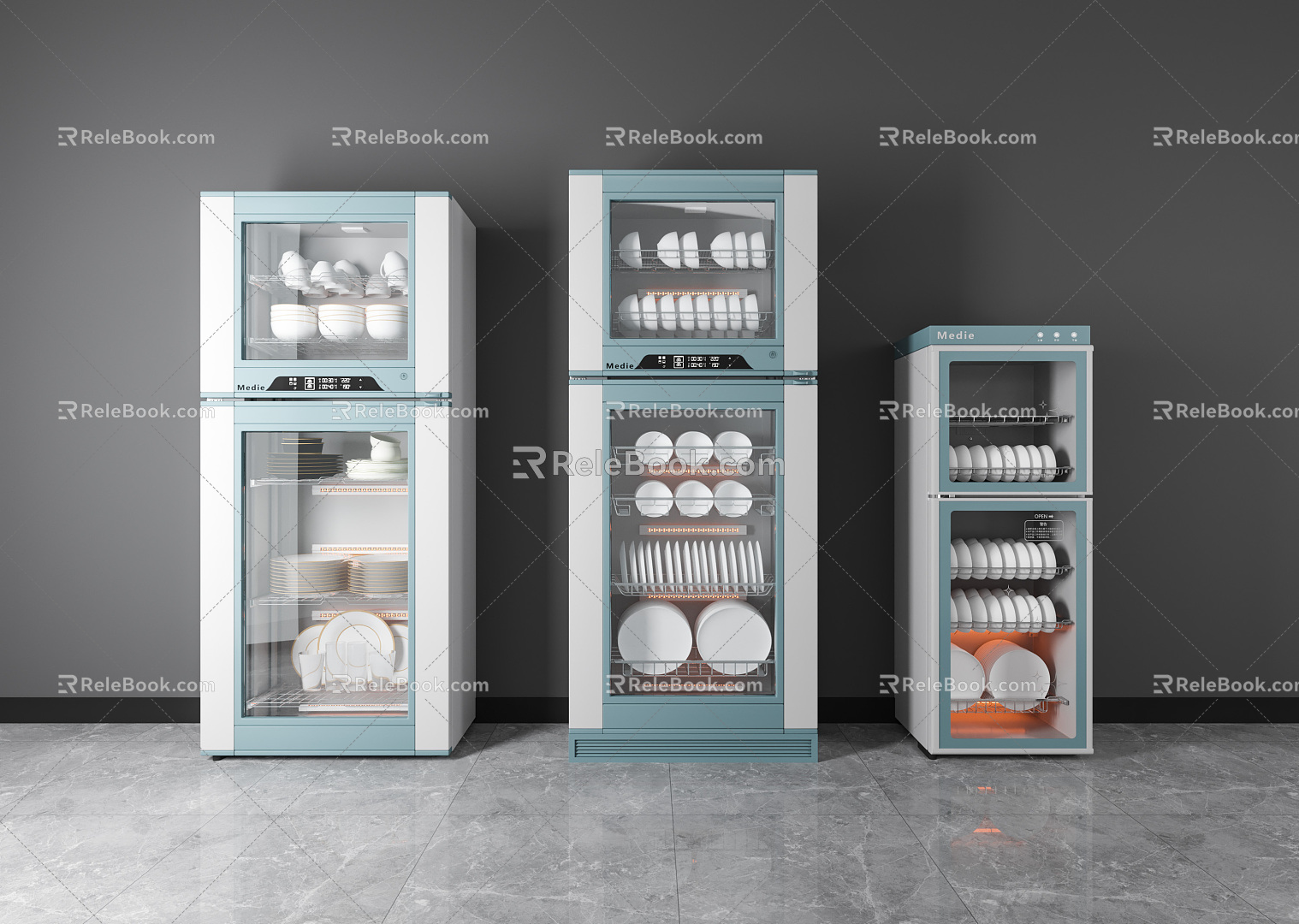 modern disinfection cabinet 3d model