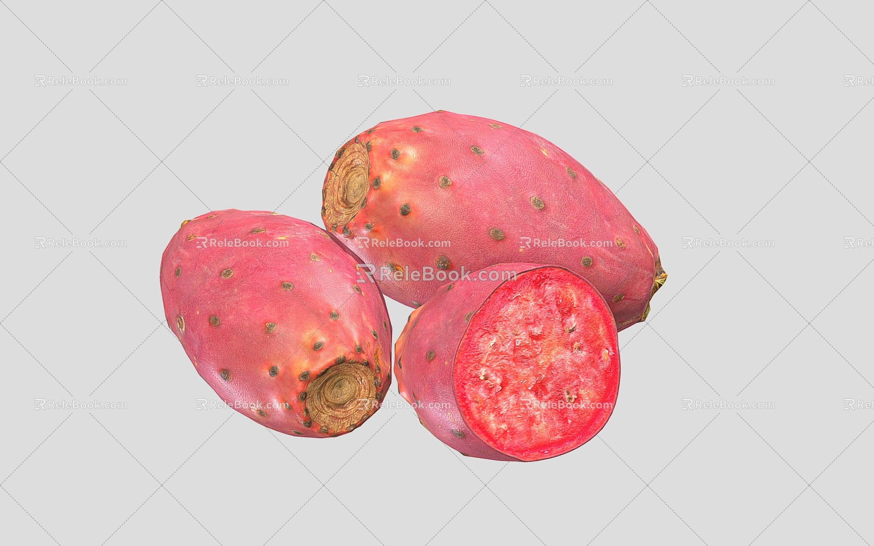 Modern Cactus Fruit Food 3d model